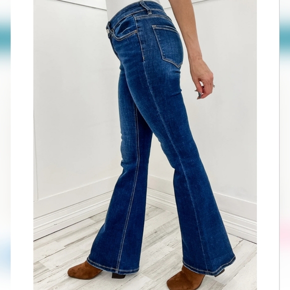 Vervet by Flying Monkey Mid Rise Flare Jeans Plus Size 16W Lovervet - Picture 10 of 16